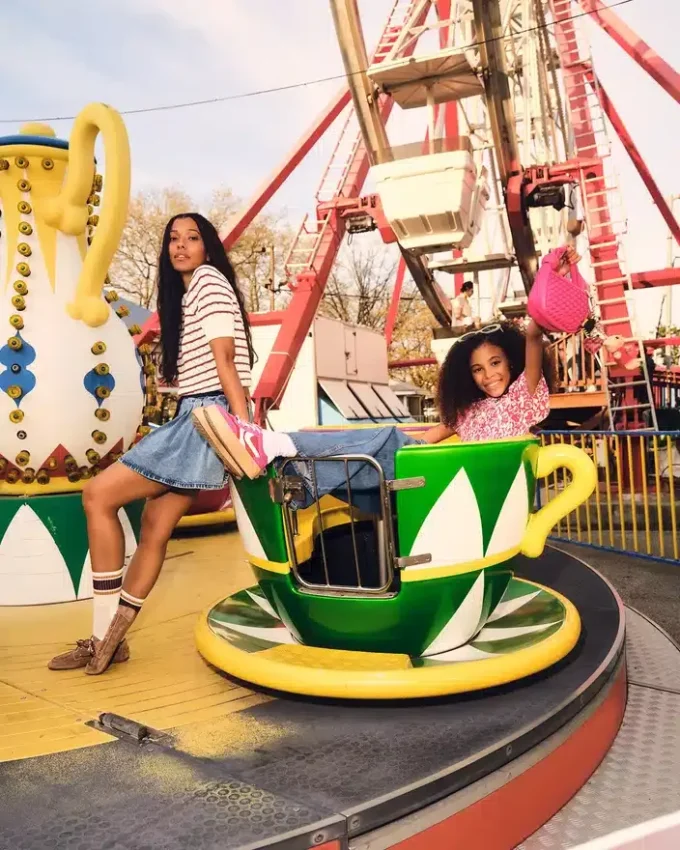 Natasha-veske i fuchsia