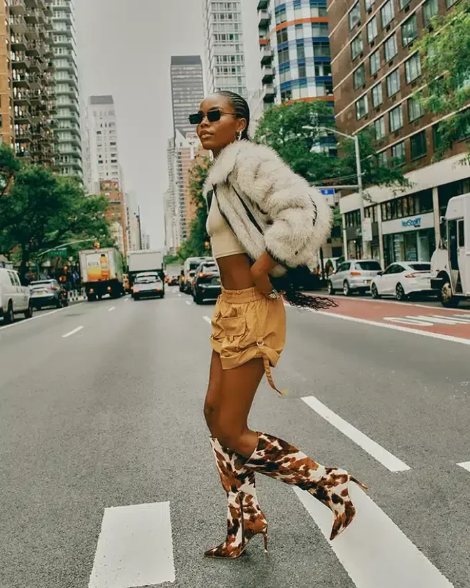 Nitro Brown Cow Print