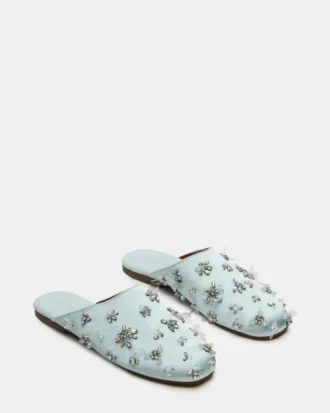 Pearson blå sateng med rhinestones