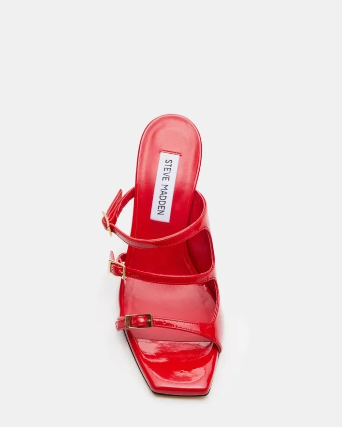 Praktfullt rødt skinn