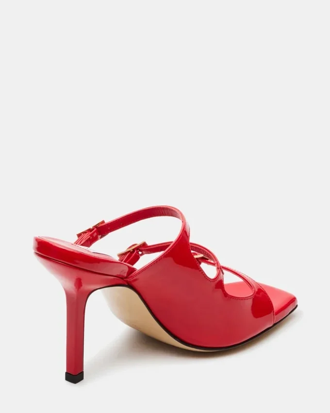 Praktfullt rødt skinn