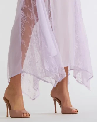 Priya mørkrosa lakksko