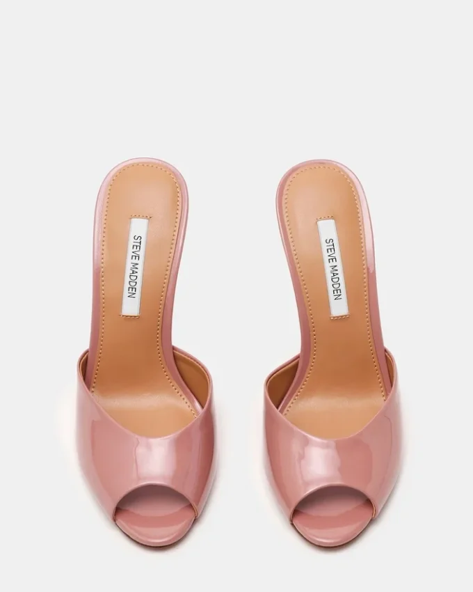 Priya mørkrosa lakksko