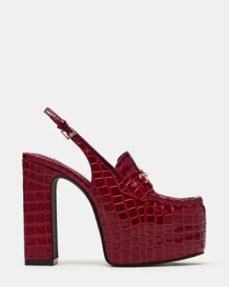 Quinn Red Crocodile