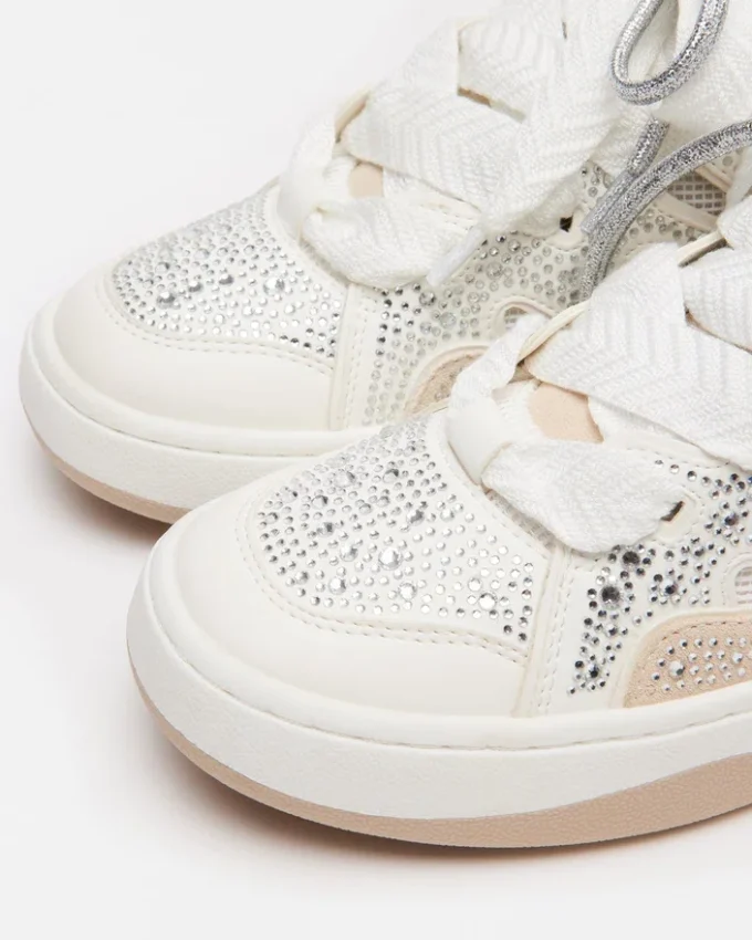 Roaring White Rhinestones