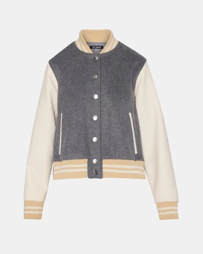 Rooney-jakke, grå melert