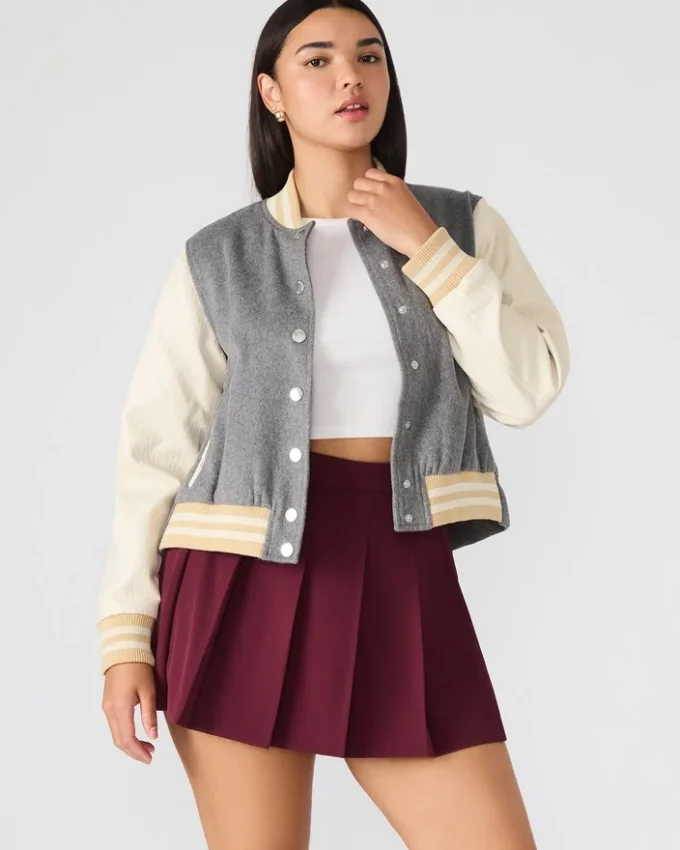 Rooney-jakke, grå melert