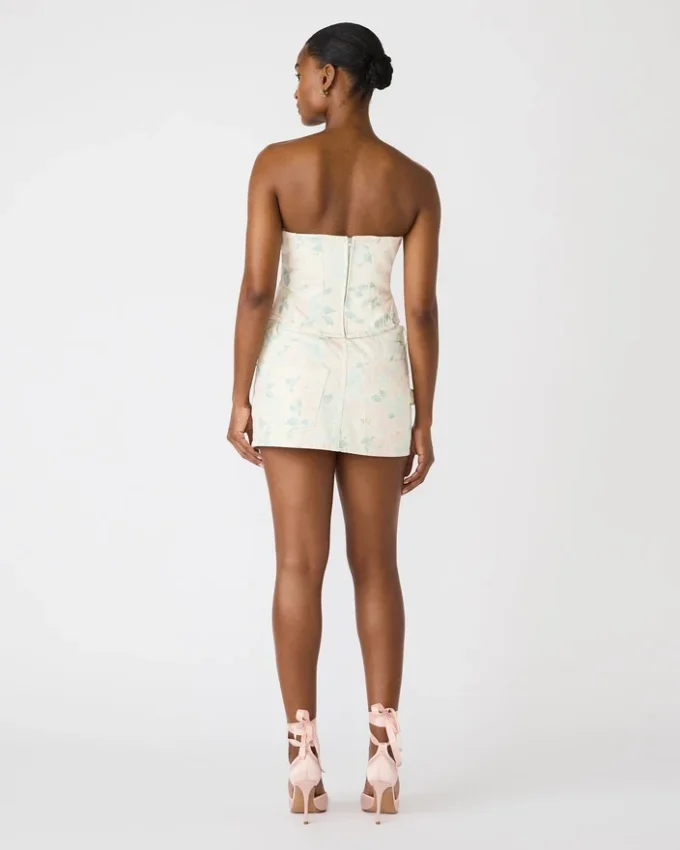 Roselia korsett-top i ferskenbeige