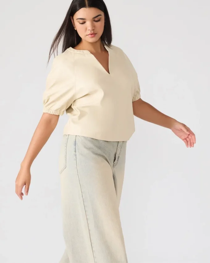 Roxanne-top i benfarge