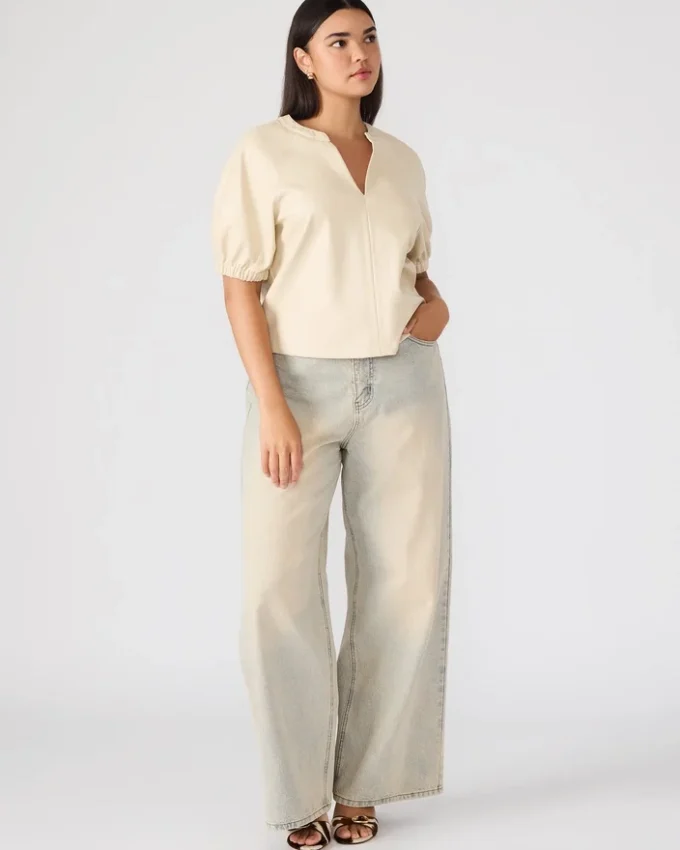 Roxanne-top i benfarge