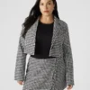 Rupi kort blazer svart/hvit