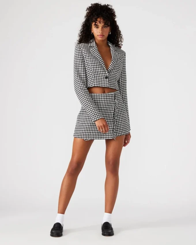 Rupi kort blazer svart/hvit