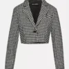 Rupi kort blazer svart/hvit