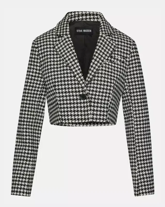 Rupi kort blazer svart/hvit