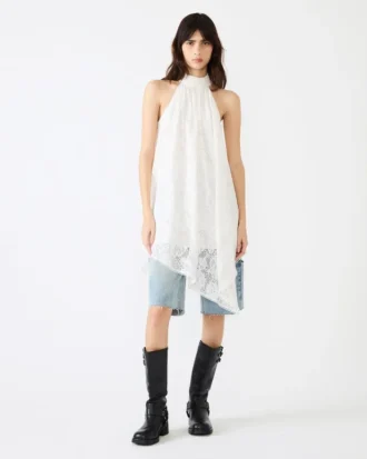 Sander-kjole i kremfarge