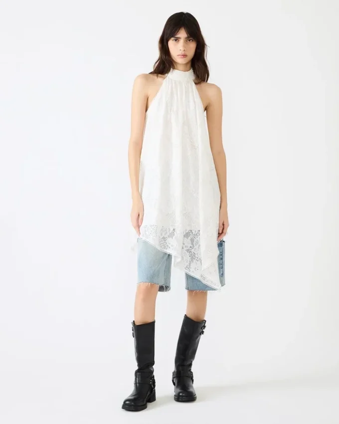 Sander-kjole i kremfarge