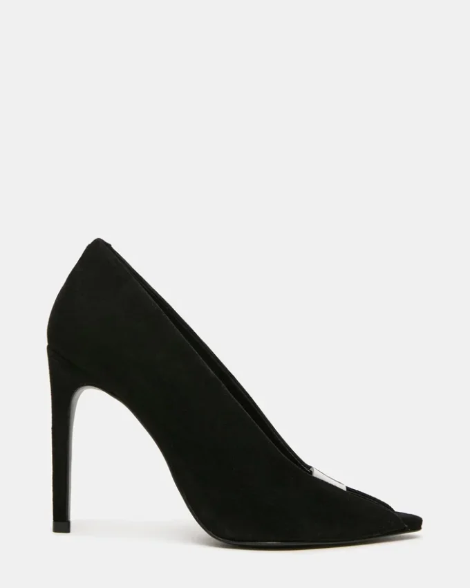 Santino svart semsket skinn