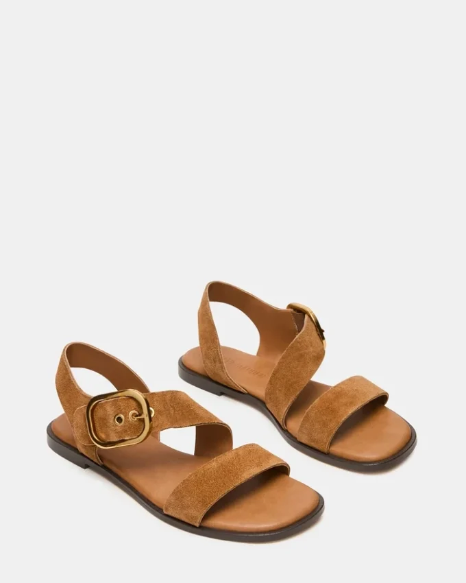 Sayer mørk taupe ruskind