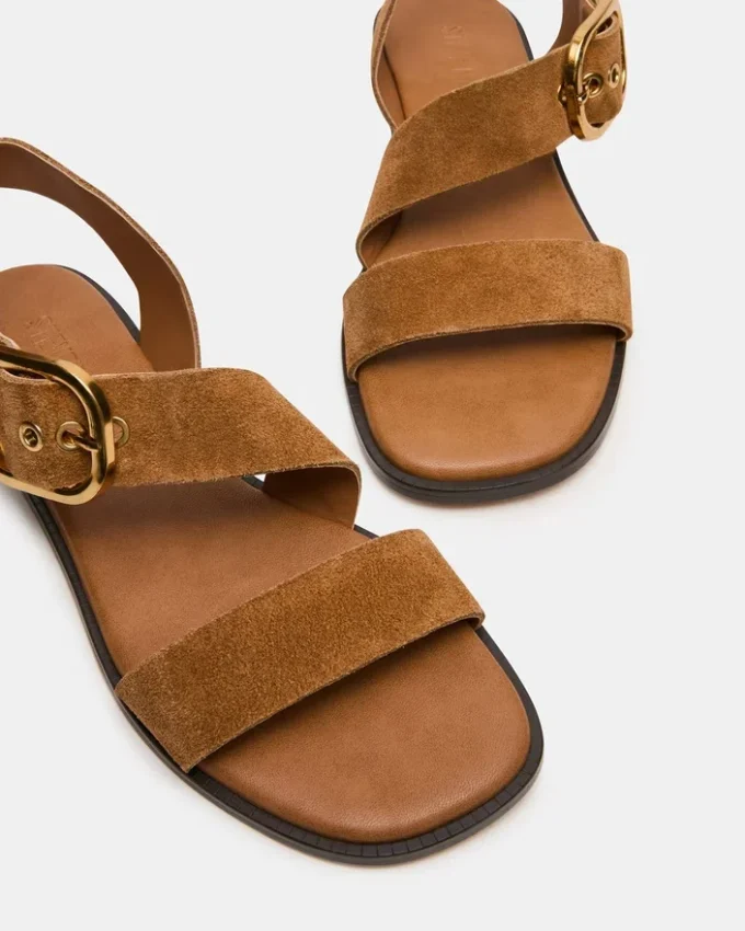 Sayer mørk taupe ruskind