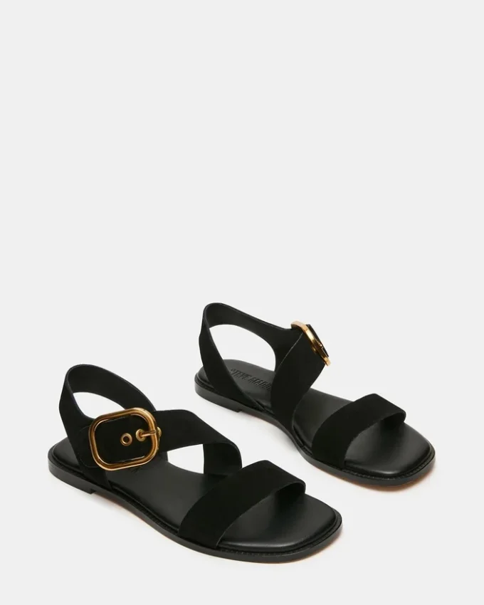 Sayer svart semsket skinn