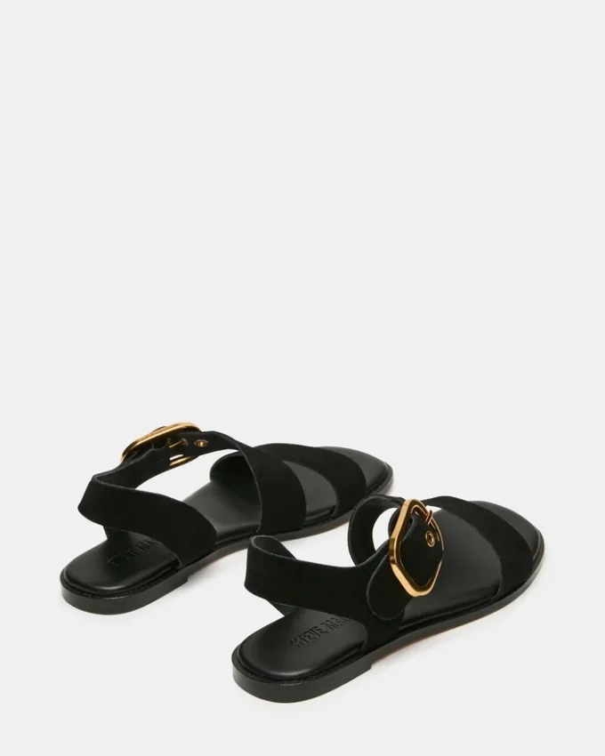 Sayer svart semsket skinn