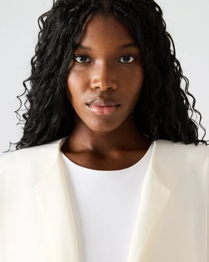 Serenea-blazer, hvit