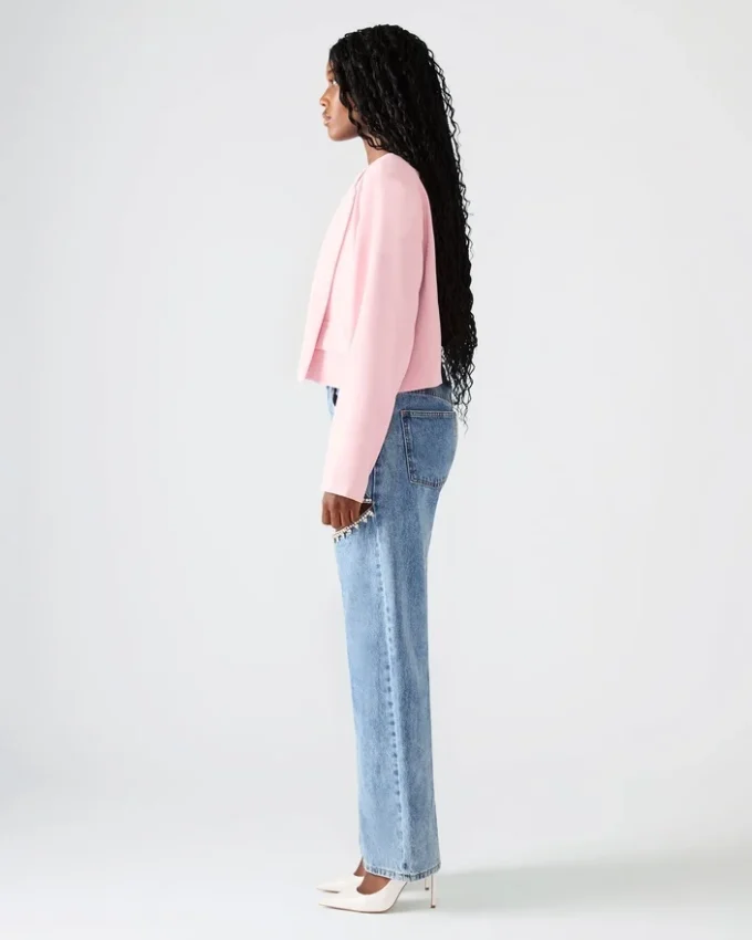 Serenea-blazer i fargen Powder Puff