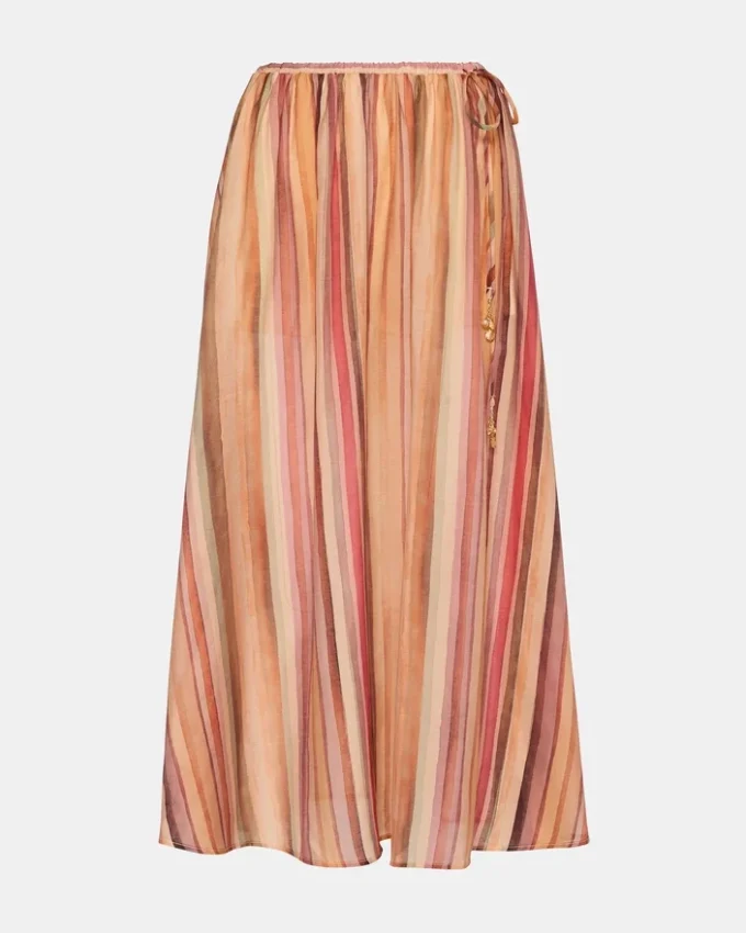 Shilloh-skjørt med flerfargede striper