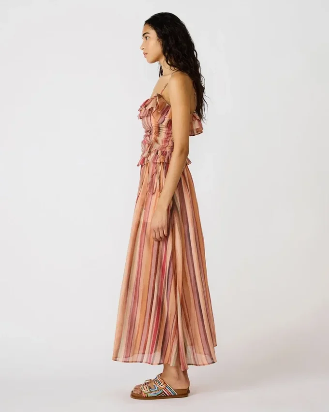 Shilloh-top med flerfargede striper