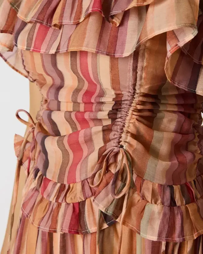 Shilloh-top med flerfargede striper