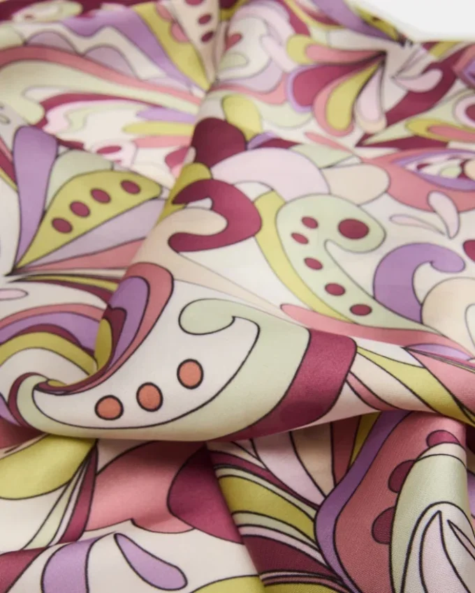 Skjerf med lavendelprint