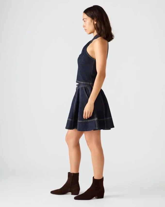 Sloan denimskjørt i fargen Ink