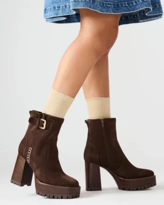 Summit mørkebrun ruskind