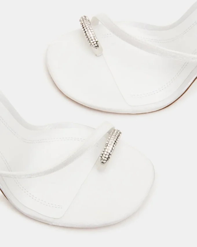 Tia Rhinestones hvit sateng