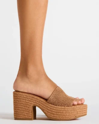 Trippy Cognac Raffia