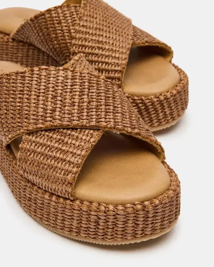 Tulum brun raffia