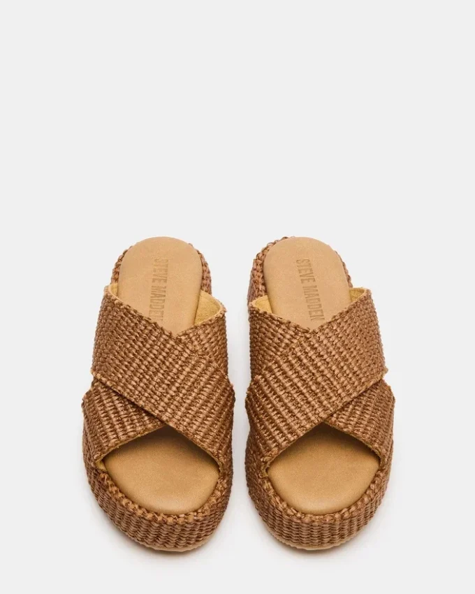 Tulum brun raffia