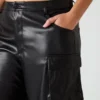 Vegan Leather Duo Pant Black
